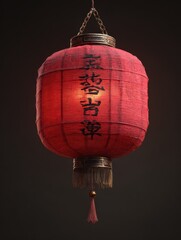Obraz premium red chinese traditional asian lantern
