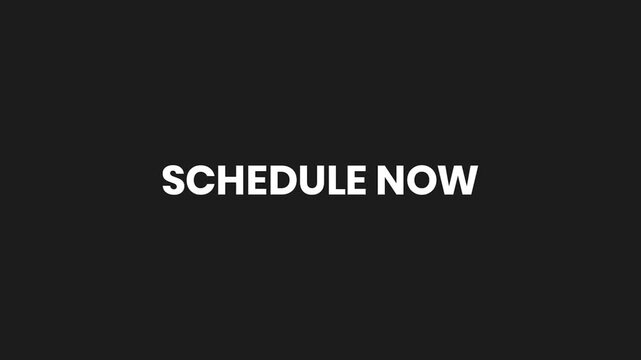 Schedule Now Liquid Text Reveal Animation 4K &ndash; Appointment Booking and Event Planning Promo