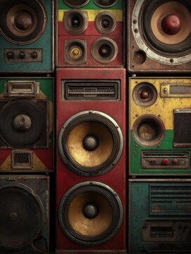 reggae sound system background