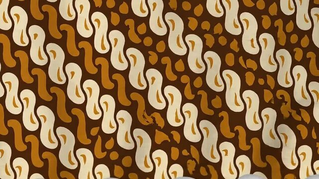 Dynamic Batik Parang Pattern Animation with Stylized Blade Transition