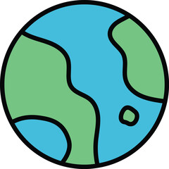 a drawing of planet earth