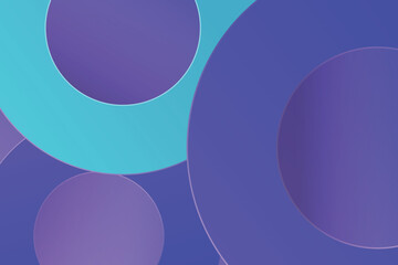Abstract background with overlapping purple and teal circles