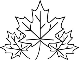 Maple Leaf Icon – Autumn and Nature Symbol