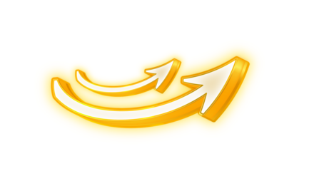 High transparent neon arrows