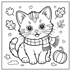 Fall Into Autumn coloring pages 