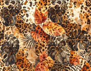 abstract leopard print texture design