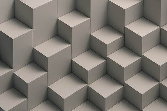Fototapeta 3D Geometric Cube Depth Background
