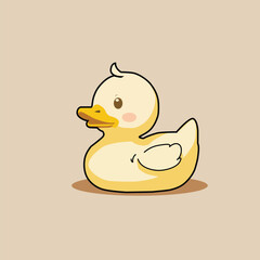 colourfull duck logo design illustration