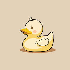 colourfull duck logo design illustration