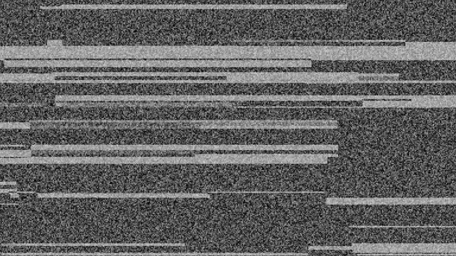 Simulated television turning on & off. Vintage switch on off television concept animation. tv screen noise glitch effect 4k animated video.