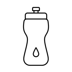 Water bottle icon, simple flat style, vector illustration, symbol, pictogram design logo template, for ui or ux isolated on white for mobile app, editable