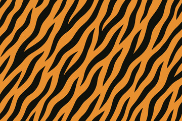 Fototapeta premium Tiger Skin Pattern Background Seamless Vector