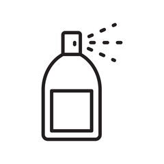 Cat perfume icon vector design illustration template in trendy style