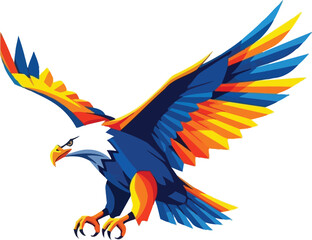 Obraz premium Eagle bird animal wildlife predator freedom strength power flight nature design art