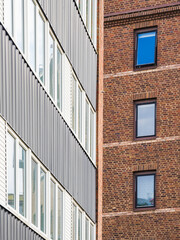 Diverse facades of buildings reflecting the architectural charm of Gothenburg's urban landscape