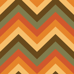 Chevron geometric seamless pattern. Zig zag fabric print retro fashioned