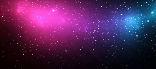 Obraz premium Noise texture adds depth to vibrant glowing color gradient shape on dark purple blue black abstract grainy background in poster header banner cover design