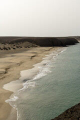 sandy beach on Lanzarote