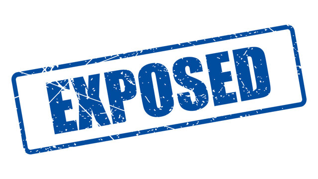 Exposed stamp with grunge texture