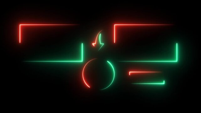 Subscribe button and outro for gaming and video channels Youtube End screen animation. neon glowing end screen 4k animation