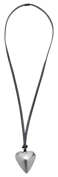 Long Leather neckless on isolated