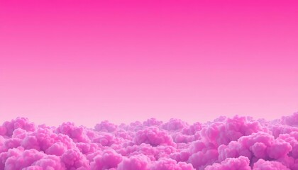 Pink gradient comic book background, soft clouds at bottom,  vector,  romance