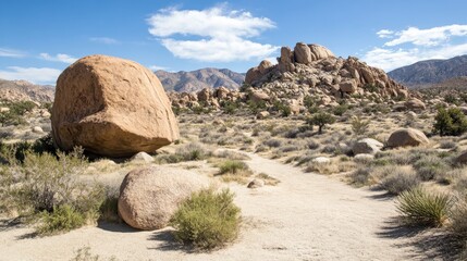 A massive boulder landscape with dislodged rocks outdoors