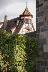 Half-timbered House In Nuremberg, Germany. 