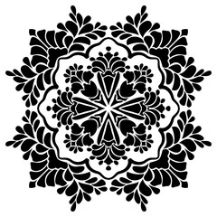 Vector abstract mandala pattern. Art on the wall. Coloring book Lace pattern The tattoo. Design for a wallpaper Paint shirt and tile Sticker Design, Decorative circle ornament in ethnic oriental style