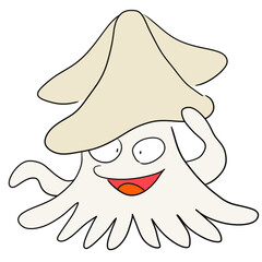 イカのイラスト/Squid illustration