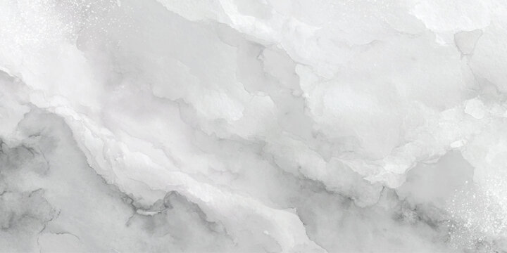White and gray watercolor marble texture background with smooth abstract pattern for modern design and artistic use.