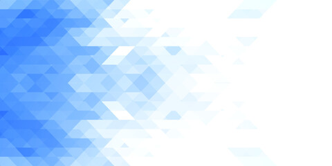 Abstract geometric background with blue triangles. Modern and clean design created in Adobe Illustrator.