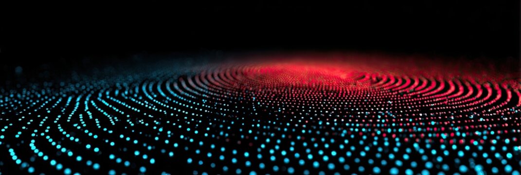 Abstract digital wave pattern