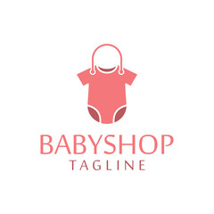 adorable baby clothing onesie for a babyshop logo design