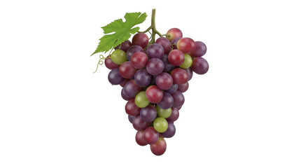 Fototapeta premium Fresh ripe grapes isolated on transparent background