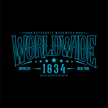 Naklejki worldwide brooklyn city simpl...