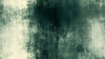Obraz premium Moody abstract texture displays distressed surface in deep teal and pale cream tones