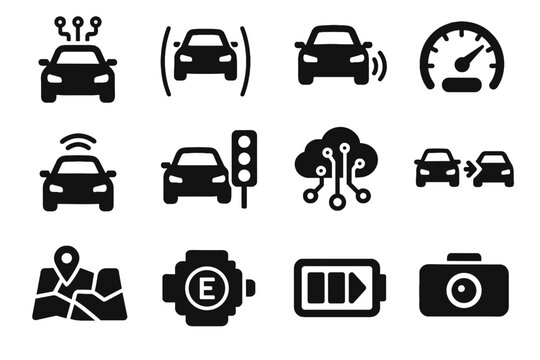 Prevention motor vector vehicle camera sensor keeping icon autonomous system indicator car