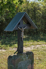 A wayside shrine on a hike in Rheinhessen on Jakobsberg near Gau-Algesheim