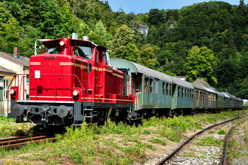 Museumsbahn zwischen Eabermannstadt und Behrngersmühle in der Fränkischen Schweiz