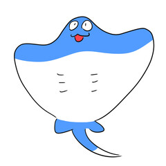 エイのイラスト/stingray illustration