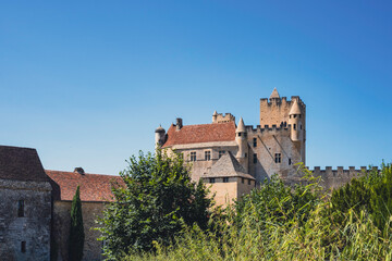 Château de Beynac castle of Dordogne, France, the summer of 2025.
