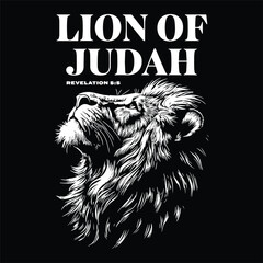Lion Of Judah Icon With Bible Verse © davian