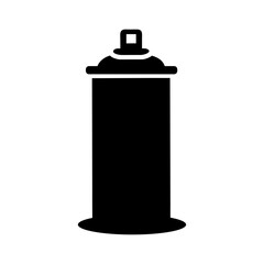 Simple spray paint can silhouette vector clean artistic aerosol painting tool icon
