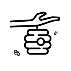 beehive - line vector icon
