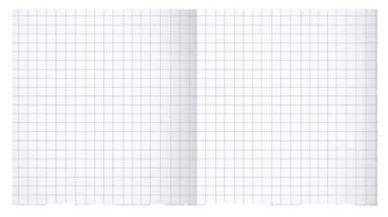 White grid notepaper journal sticker