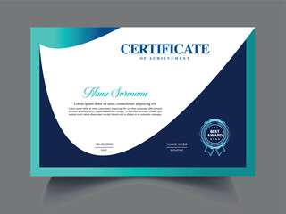 manual Certificate design template 