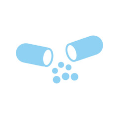 Opened Medical Capsule