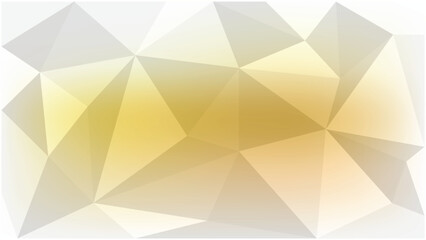 Abstract geometric background with gradient shades of gold and white for modern designs and creative presentation templates enhancing visual communication and artistic expressions