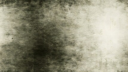 Fototapeta premium Distressed monochromatic surface displaying an uneven distribution of dark smudges and lighter faded areas